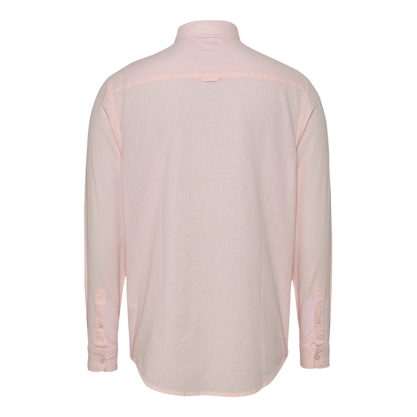 Pink - Back - Tommy Jeans Mens Collared Regular Shirt