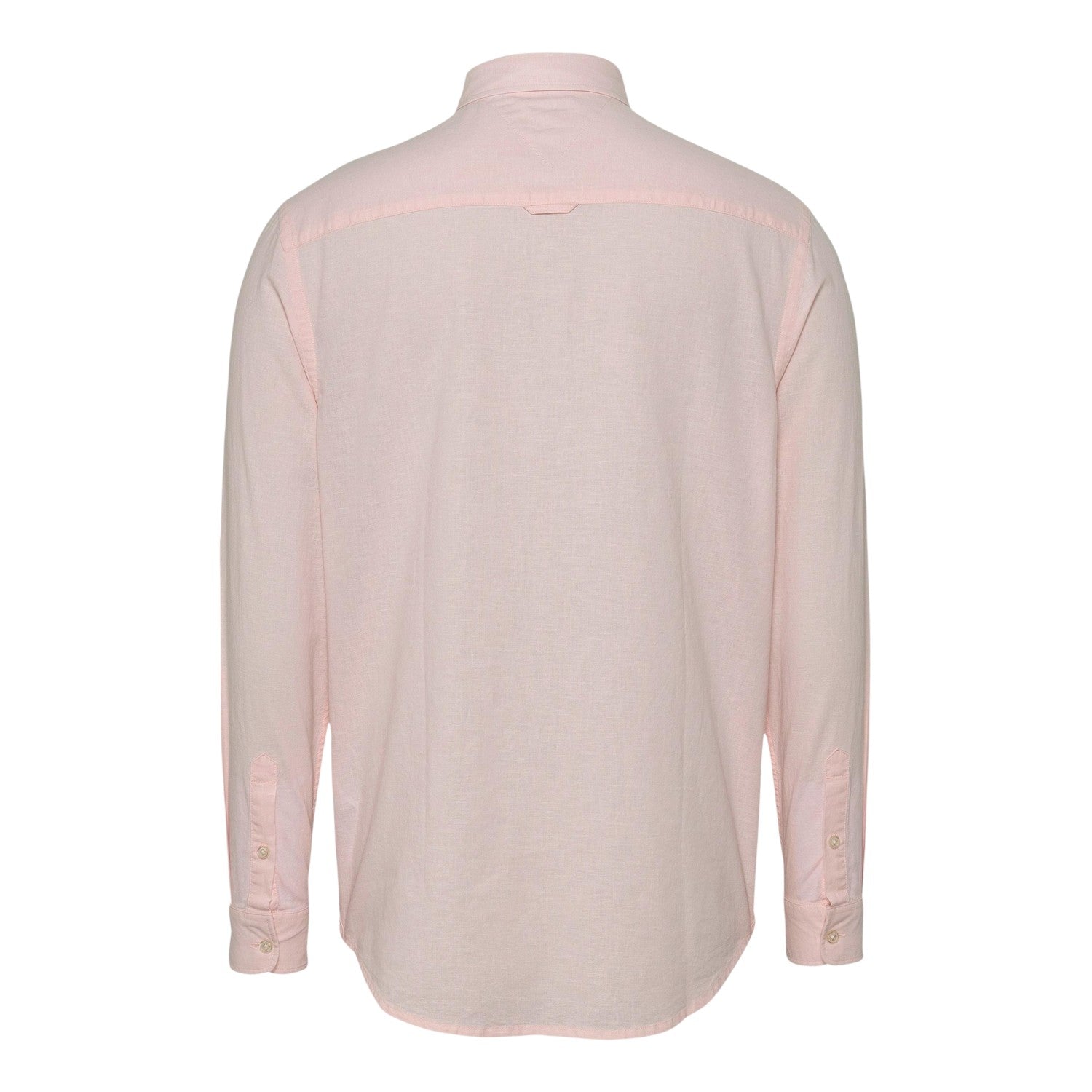 Pink - Back - Tommy Jeans Mens Collared Regular Shirt