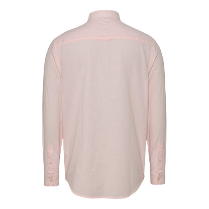 Pink - Back - Tommy Jeans Mens Collared Regular Shirt