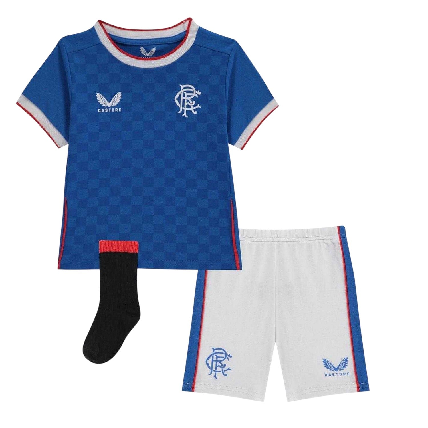 Blue - Front - Castore Childrens-Kids Rangers FC Home Kit