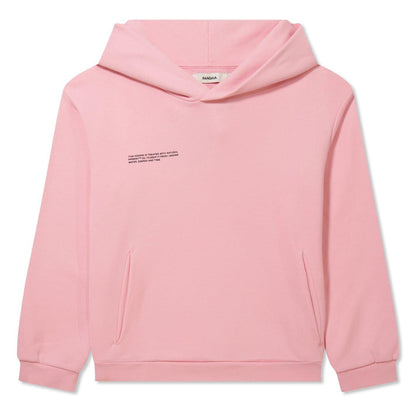 Pink - Front - Pangaia Childrens-Kids 365 Cotton Relaxed Fit Hoodie