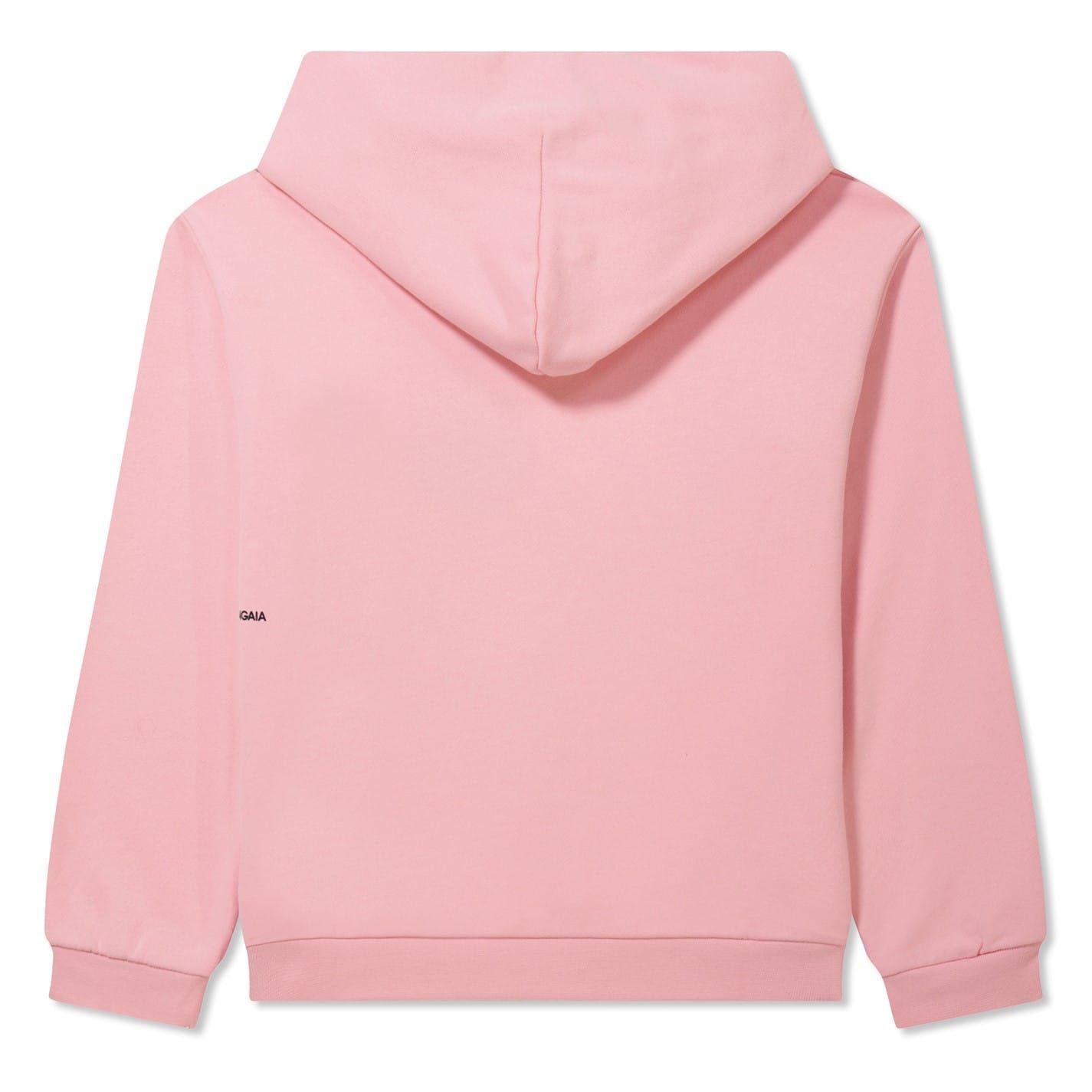 Pink - Back - Pangaia Childrens-Kids 365 Cotton Relaxed Fit Hoodie