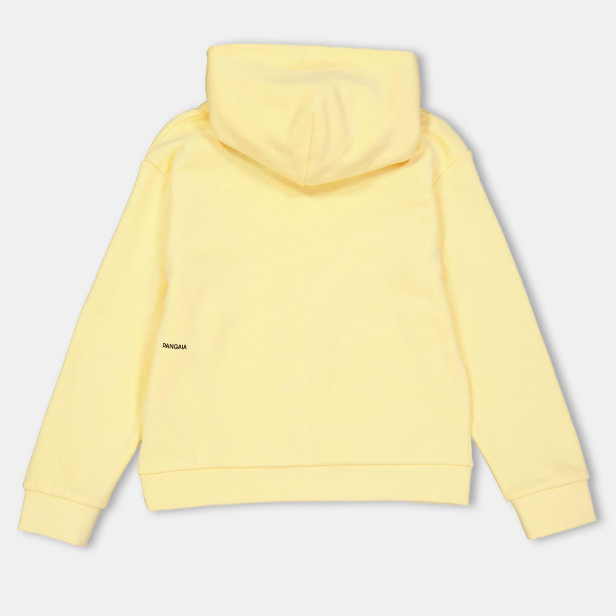 Yellow - Back - Pangaia Childrens-Kids 365 Cotton Relaxed Fit Hoodie
