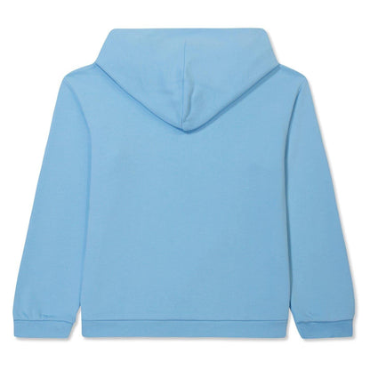 Celestial Blue - Back - Pangaia Childrens-Kids 365 Cotton Relaxed Fit Hoodie