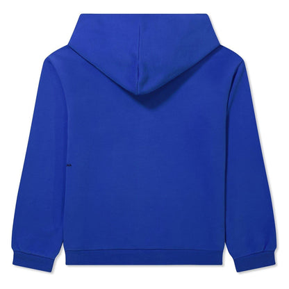 Cobalt Blue - Back - Pangaia Childrens-Kids 365 Cotton Relaxed Fit Hoodie