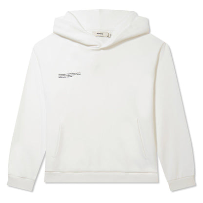 Off White - Front - Pangaia Childrens-Kids 365 Cotton Relaxed Fit Hoodie