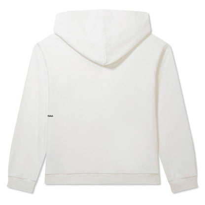 Off White - Back - Pangaia Childrens-Kids 365 Cotton Relaxed Fit Hoodie
