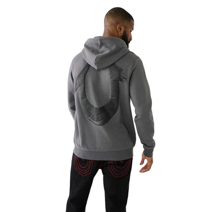Iron Gate - Back - True Religion Mens Cotton Blend Drawstring Hoodie