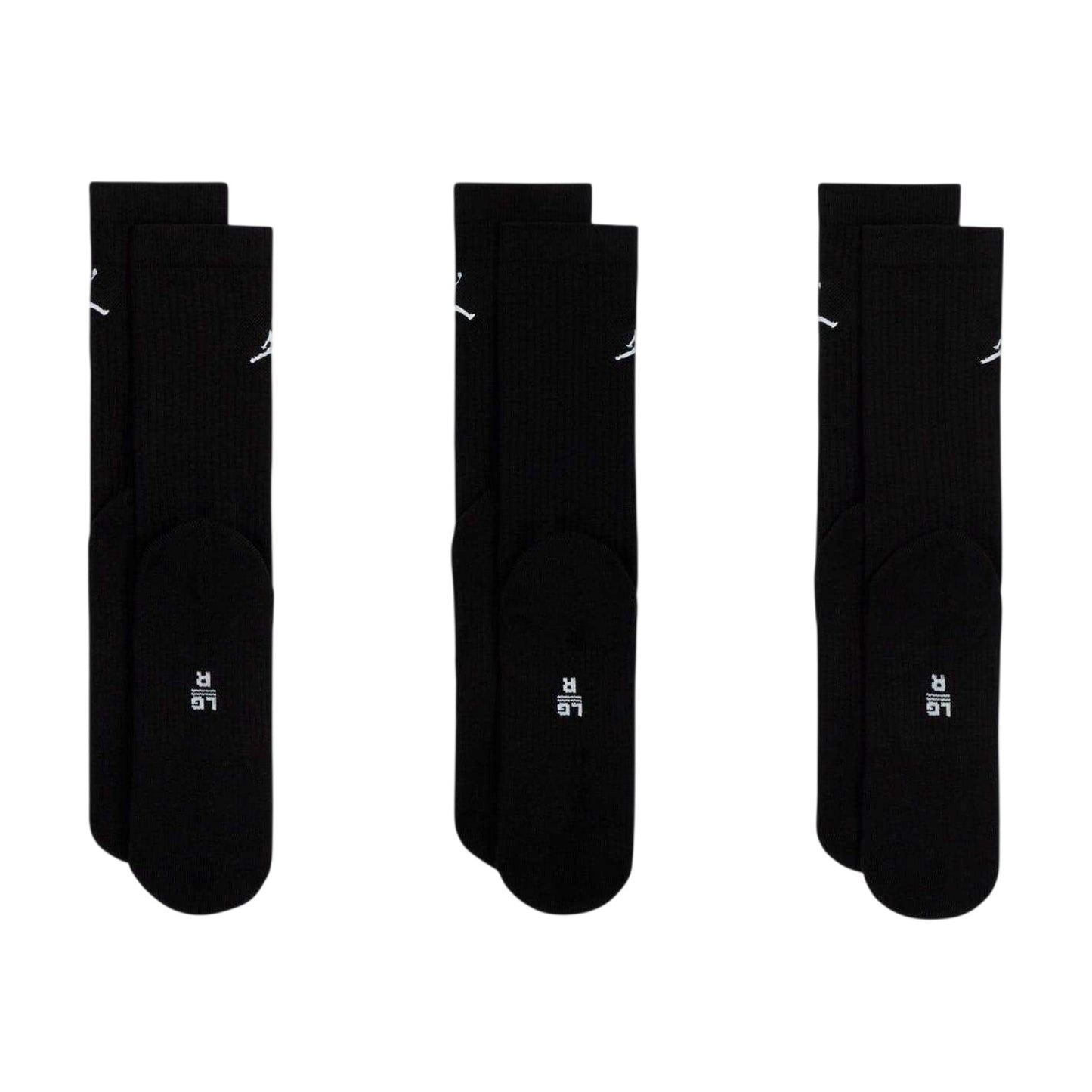 Black - Back - Nike Unisex Adult Everyday Crew Socks (Pack of 3)
