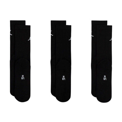 Black - Back - Nike Unisex Adult Everyday Crew Socks (Pack of 3)