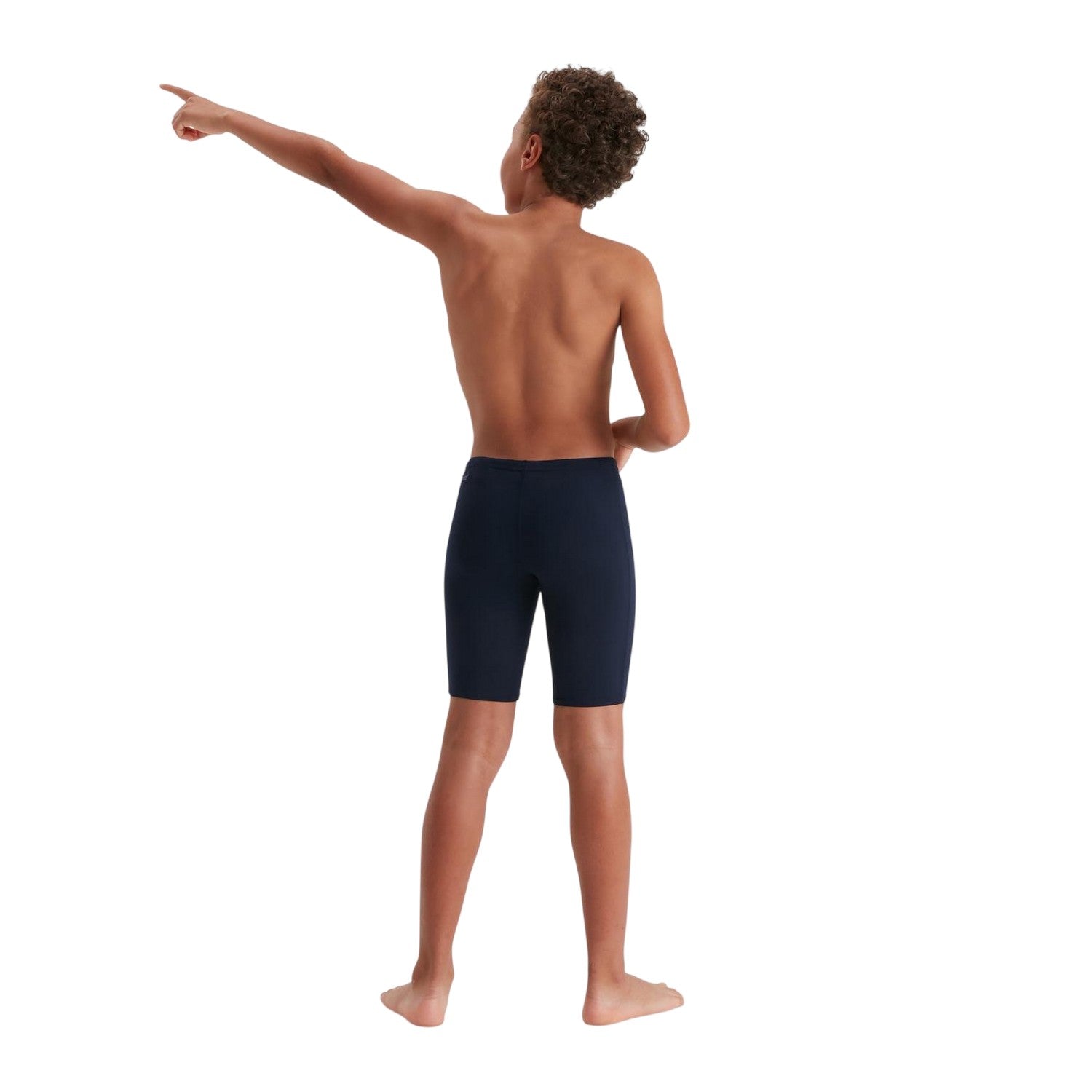Navy - Back - Speedo Boys Eco Endurance+ Jammer Shorts
