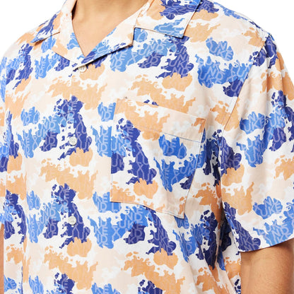 Orange Apricot - Side - Luke Mens Mamba Lettering Short-Sleeved Shirt