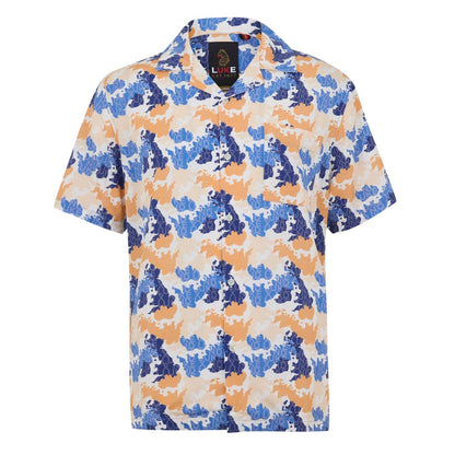 Orange Apricot - Front - Luke Mens Mamba Lettering Short-Sleeved Shirt