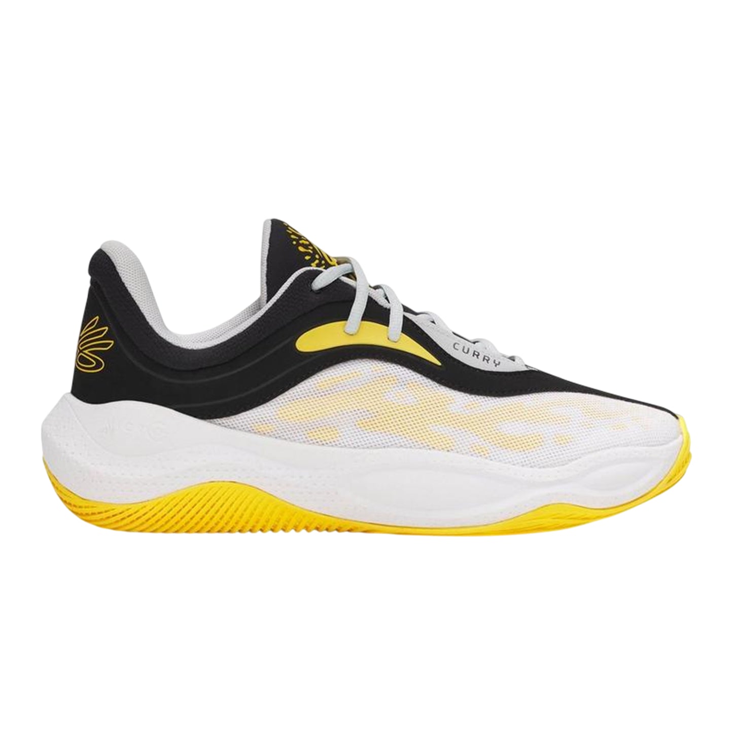 Black-White - Front - Under Armour Mens Curry Splash 25 Basketball Trainers