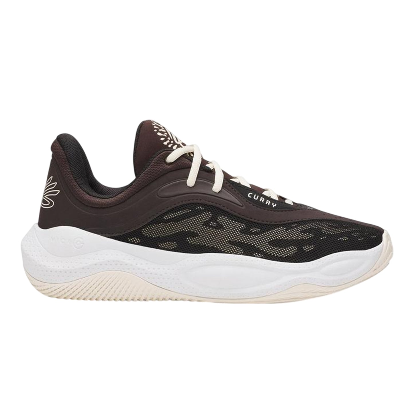 Brown-Black-Stone - Front - Under Armour Mens Curry Splash 25 Basketball Trainers