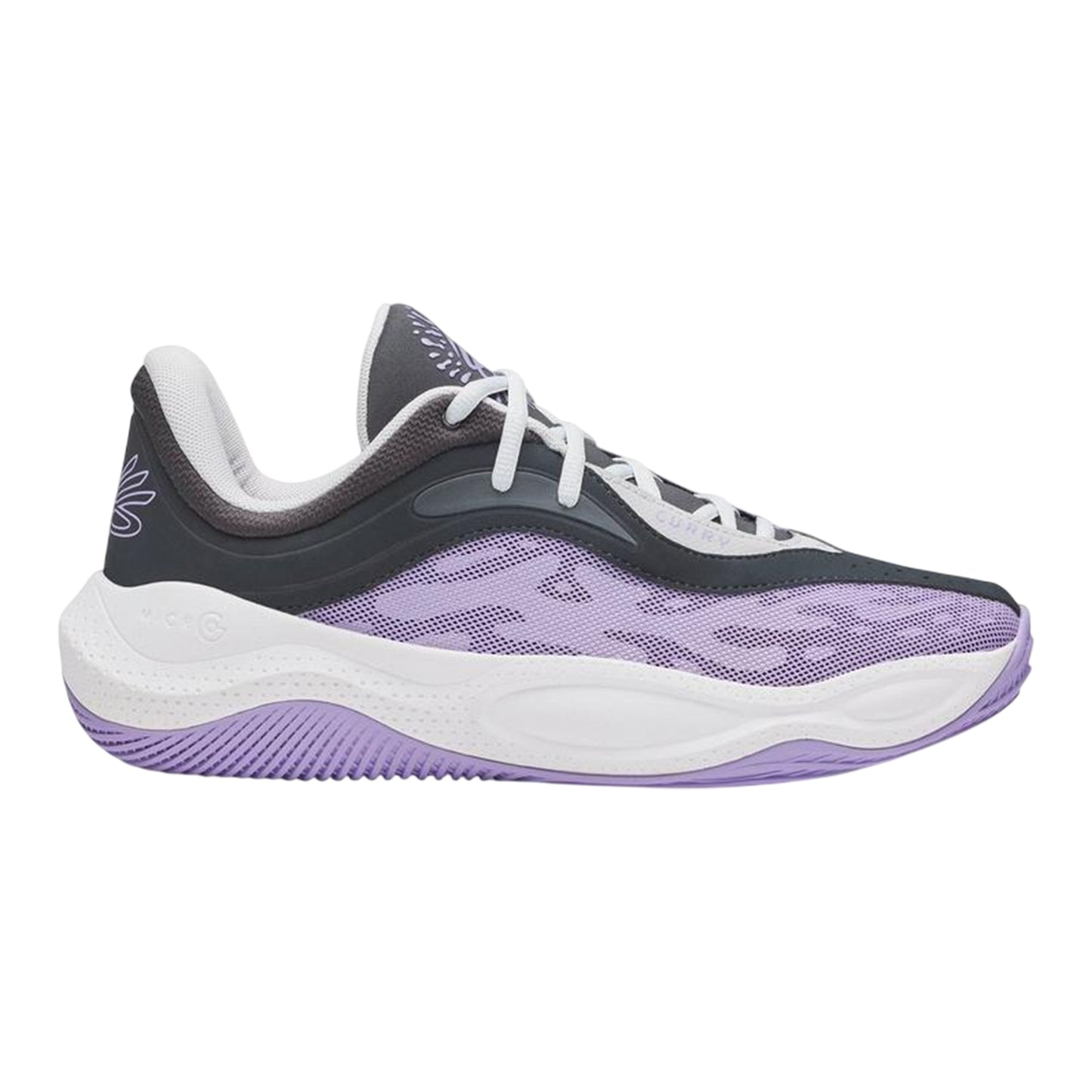 Anthracite - Front - Under Armour Mens Curry Splash 25 Basketball Trainers