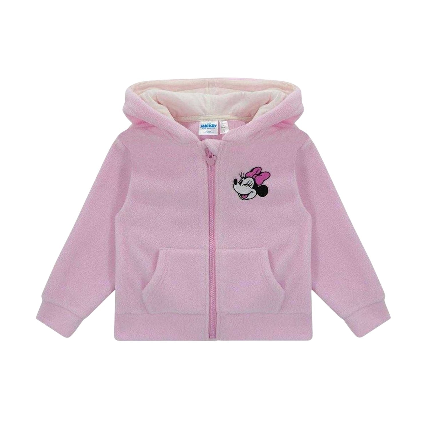 Pink - Front - Disney Childrens-Kids Minnie Mouse Hoodie