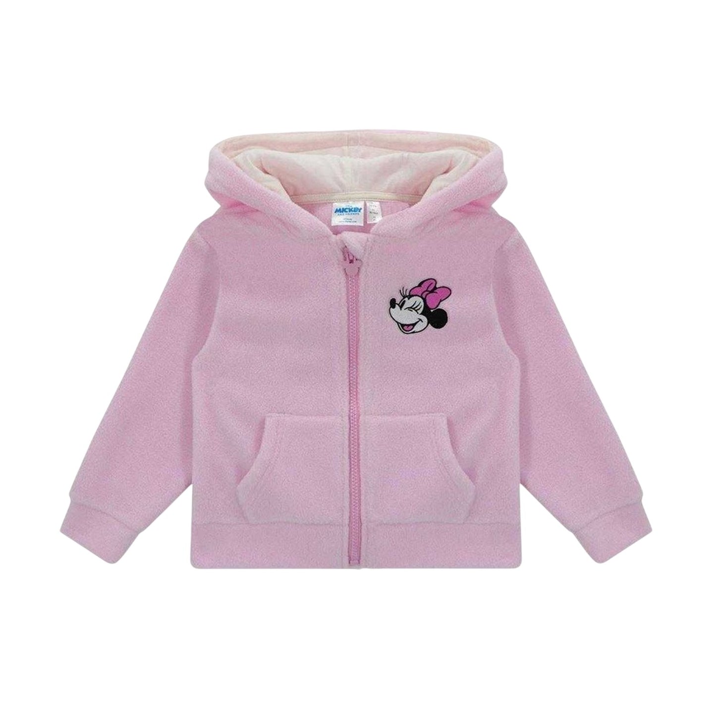 Pink - Front - Disney Childrens-Kids Minnie Mouse Hoodie