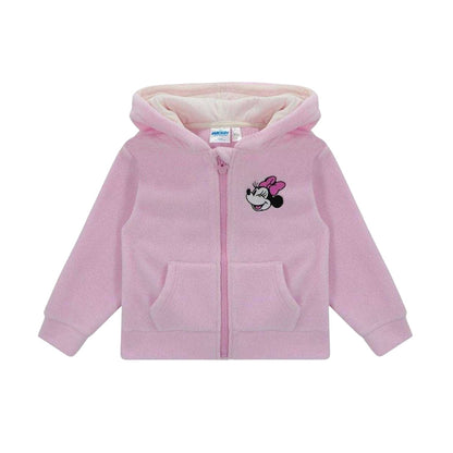 Pink - Front - Disney Childrens-Kids Minnie Mouse Hoodie