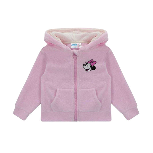 Pink - Front - Disney Childrens-Kids Minnie Mouse Hoodie