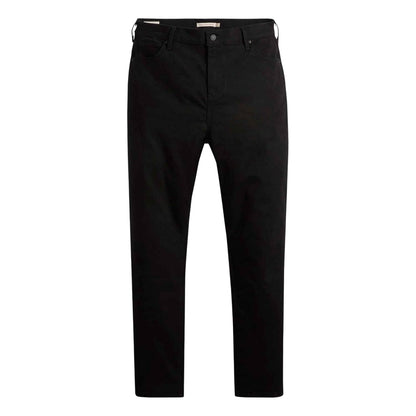 Black - Front - Levis Womens-Ladies 724 Plus High Rise Straight Jeans