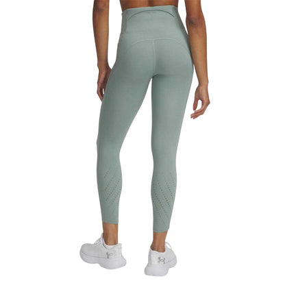 Green - Back - Under Armour Womens-Ladies HeatGear Leggings