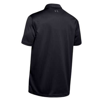 Black - Back - Under Armour Mens Tech Logo Polo Shirt