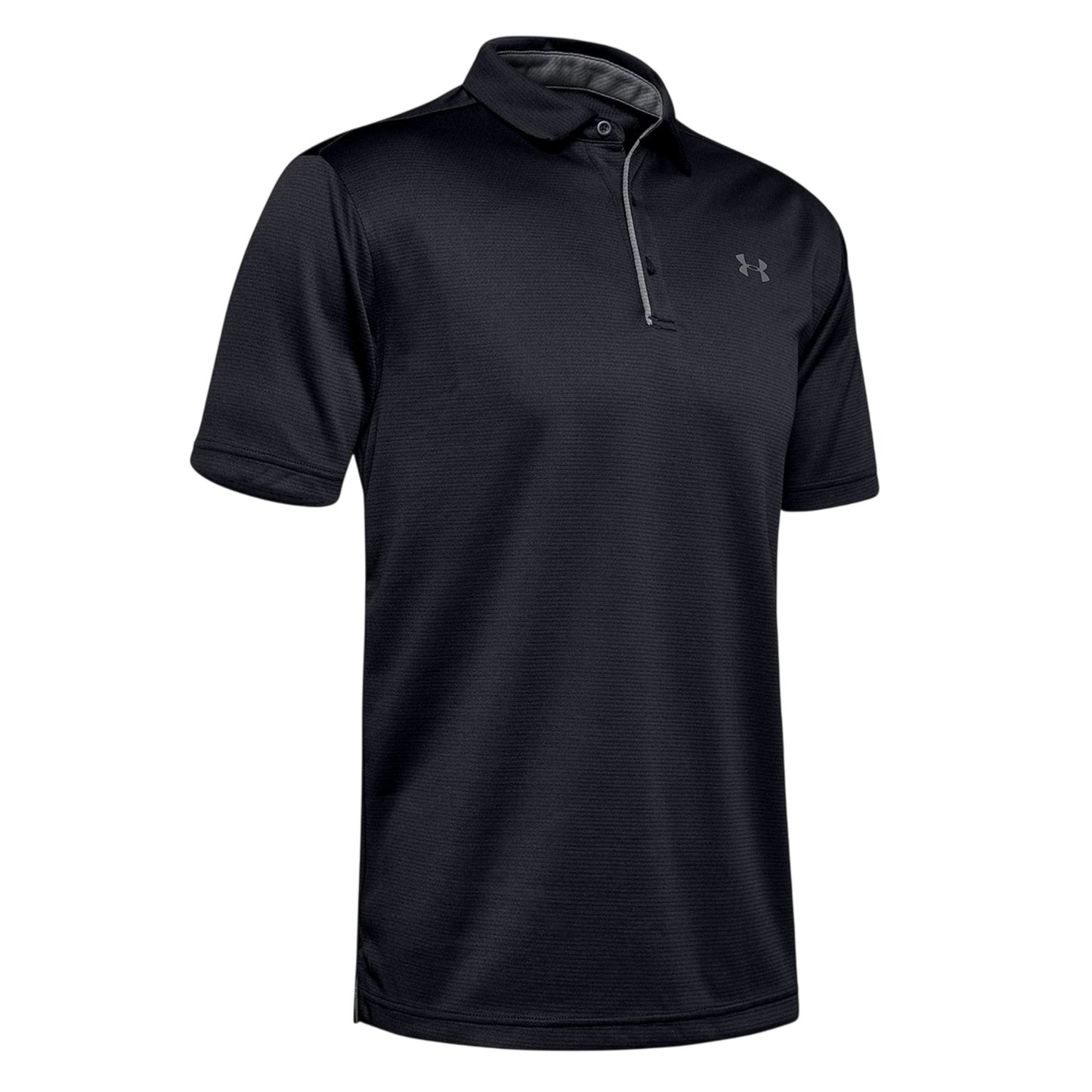 Black - Front - Under Armour Mens Tech Logo Polo Shirt