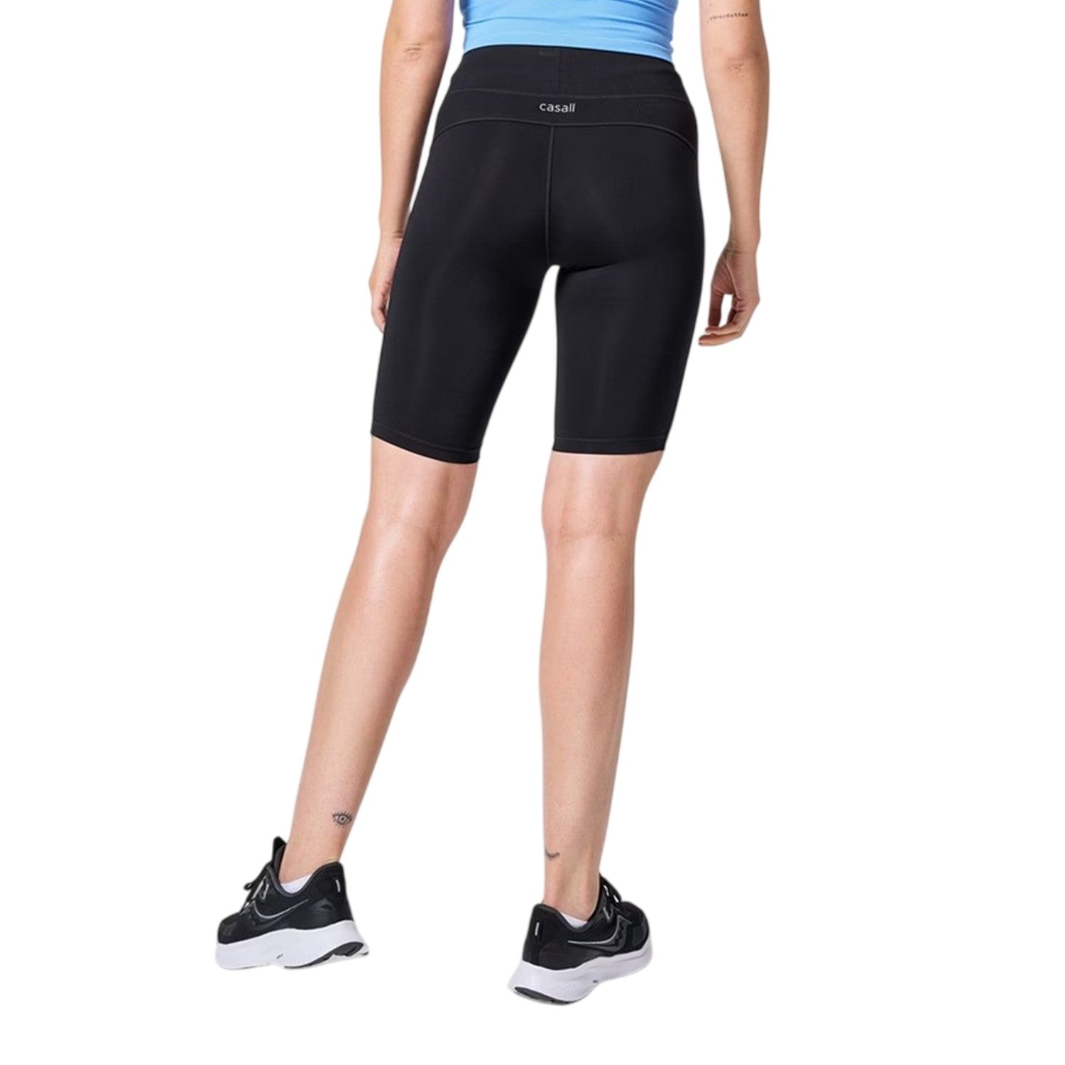 Black - Back - Casall Womens-Ladies Slim Athletic Cycling Shorts