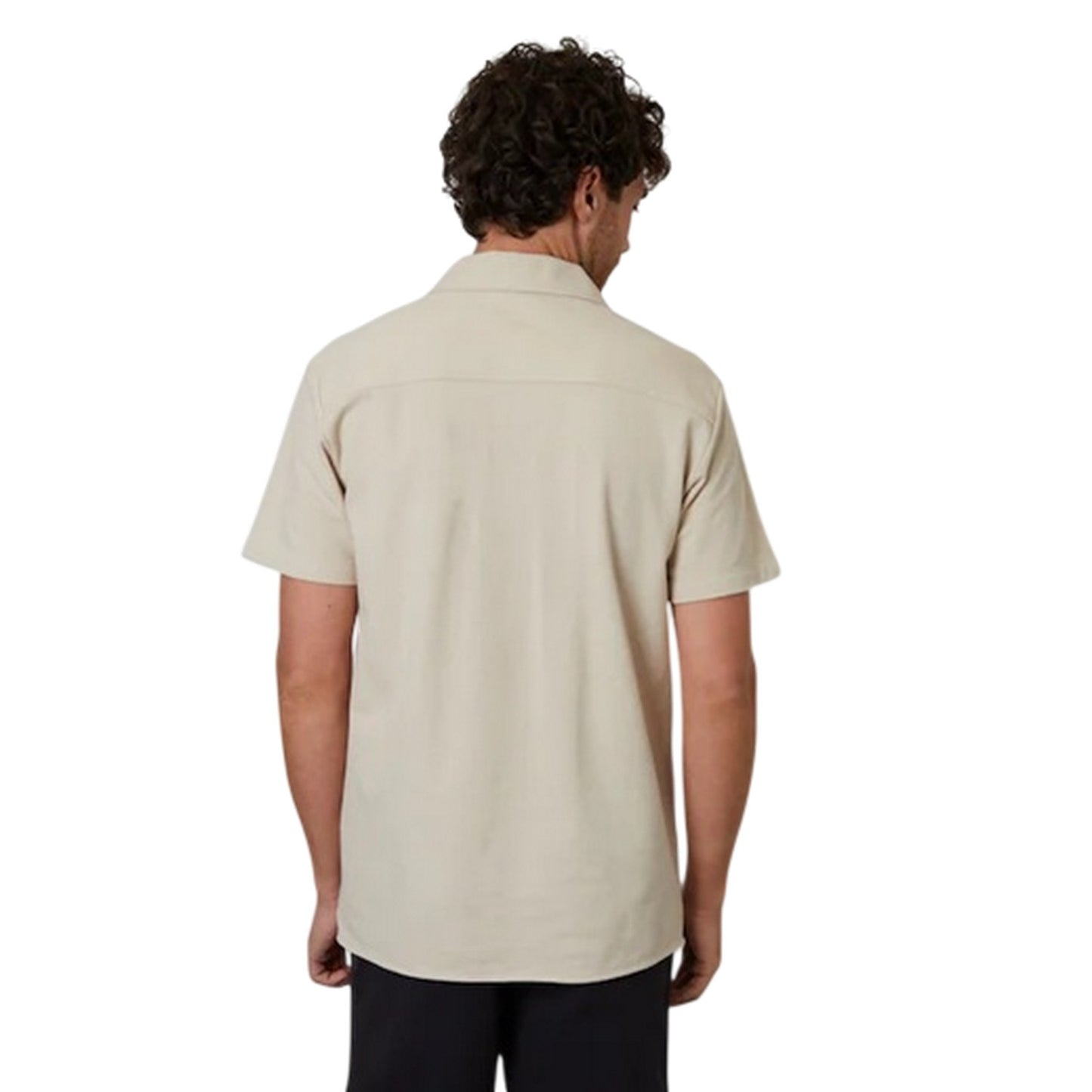 Stone - Back - Threadbare Mens Kaylian Regular Short-Sleeved Shirt