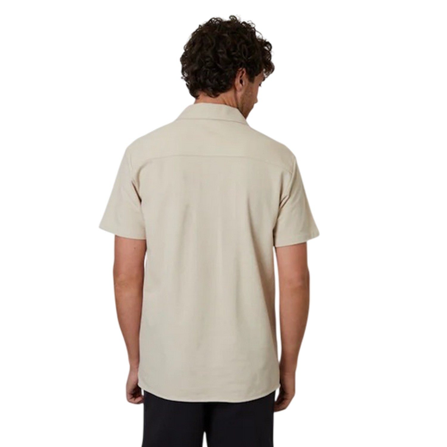 Stone - Back - Threadbare Mens Kaylian Regular Short-Sleeved Shirt