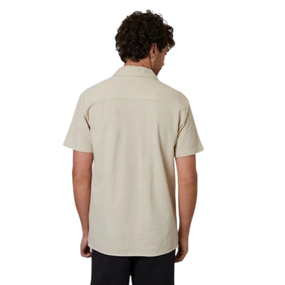 Stone - Back - Threadbare Mens Kaylian Regular Short-Sleeved Shirt