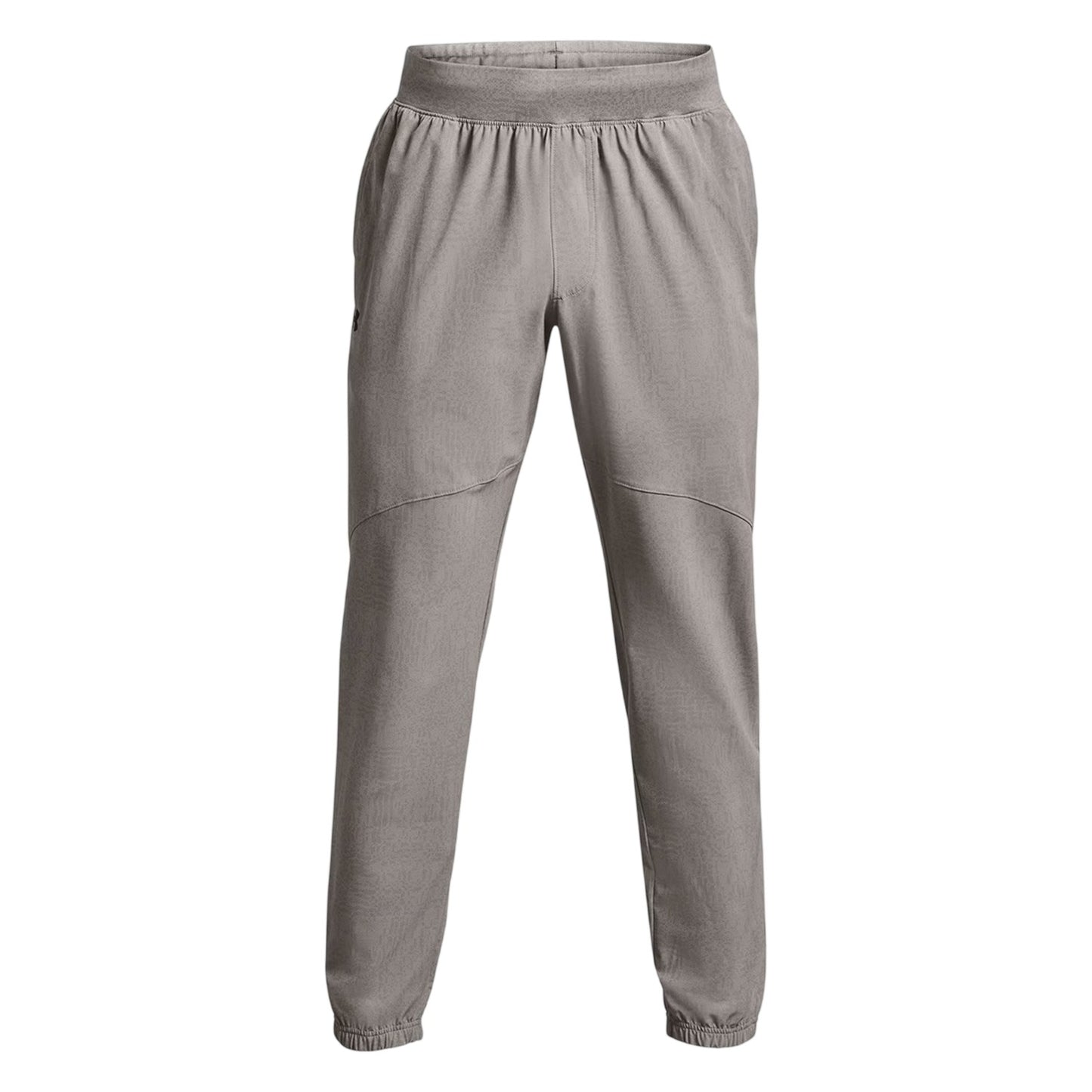 Grey - Front - Under Armour Mens Woven Stretch Regular Jogging Bottoms