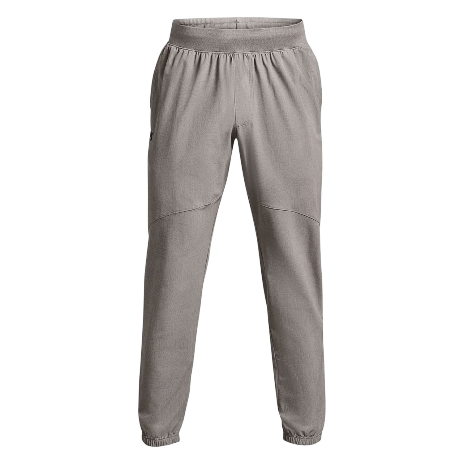 Grey - Front - Under Armour Mens Woven Stretch Regular Jogging Bottoms