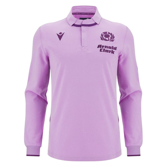 Purple - Front - Macron Mens 25-26 Scotland RU Away Shirt