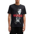 Black - Side - Hugo Mens Dayaking Dog T-Shirt