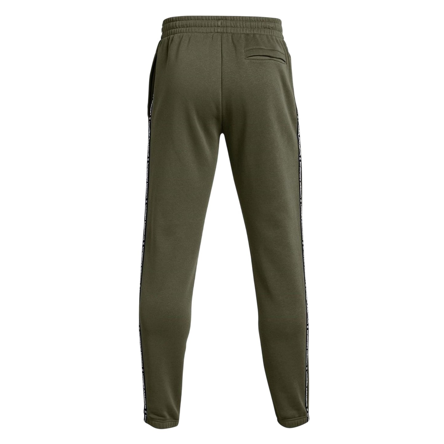 Green - Back - Under Armour Mens Fleece Tape Slim Joggers