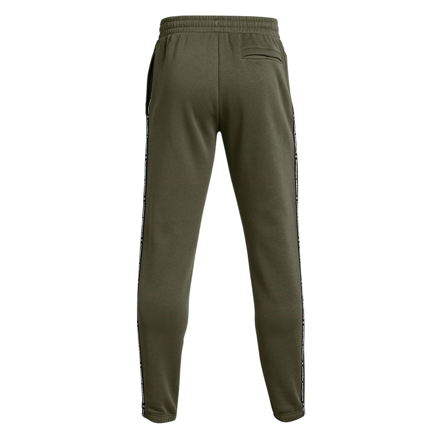 Green - Back - Under Armour Mens Fleece Tape Slim Joggers