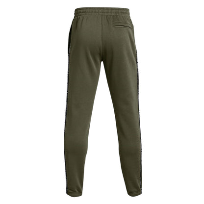 Green - Back - Under Armour Mens Fleece Tape Slim Joggers