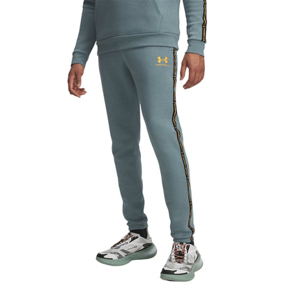 Jasper - Front - Under Armour Mens Fleece Tape Slim Joggers