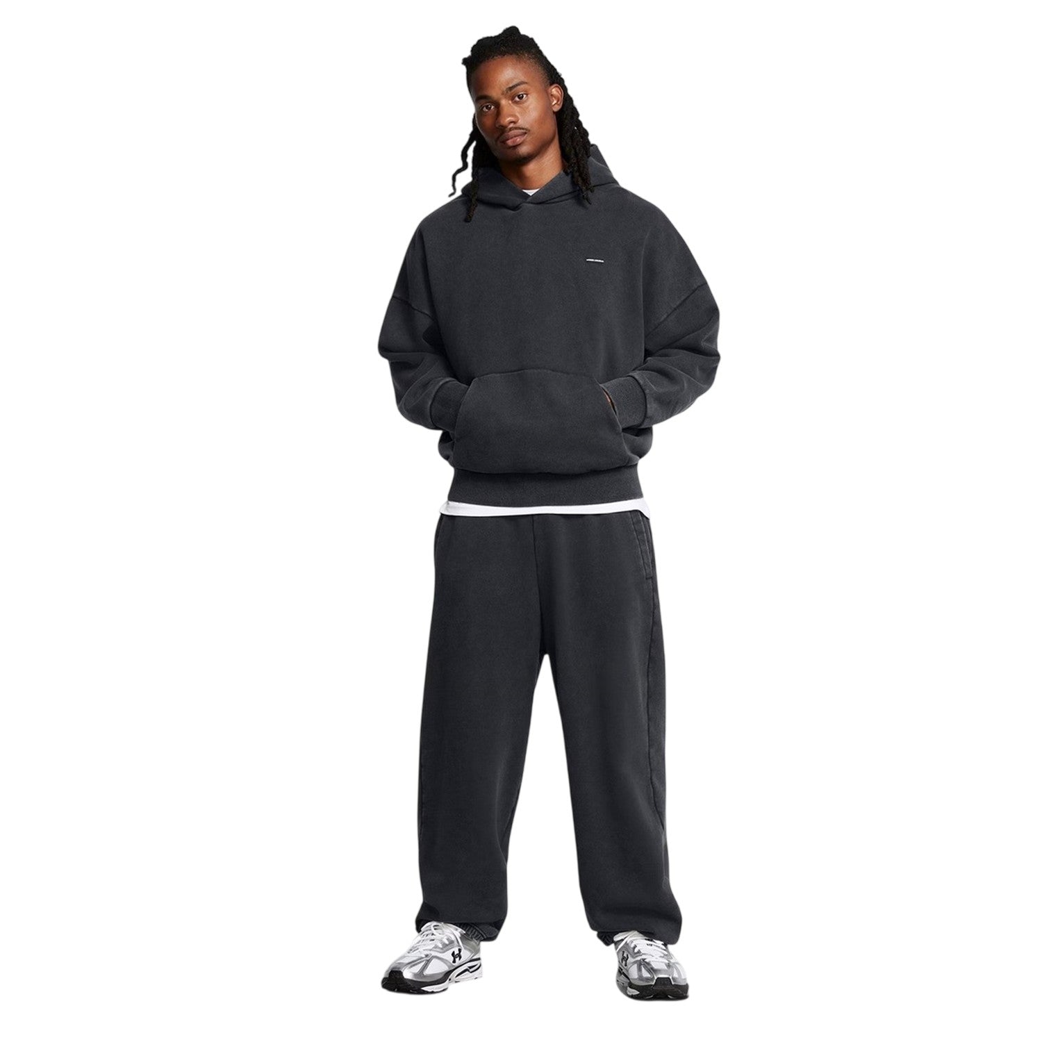 Black - Side - Under Armour Mens Plain Athletic Jogging Bottoms