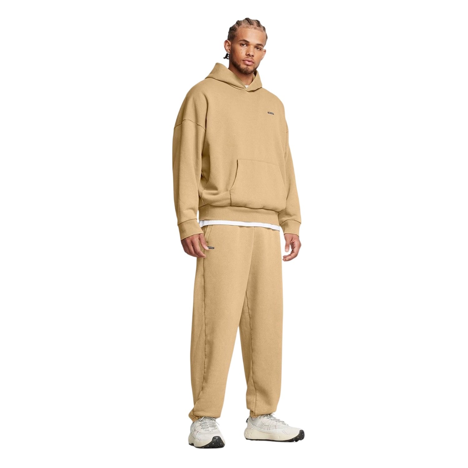 Brown - Side - Under Armour Mens Plain Athletic Jogging Bottoms
