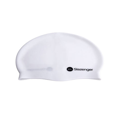 White - Side - Slazenger Unisex Adult Swim Cap