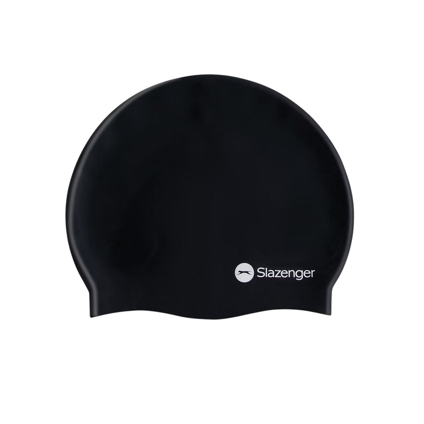 Black - Front - Slazenger Unisex Adult Swim Cap