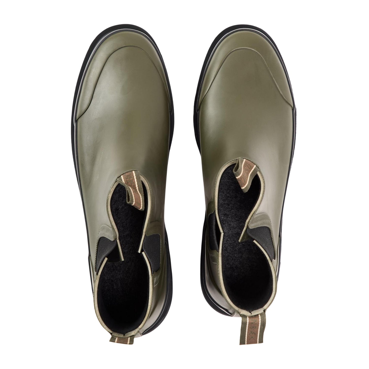 Green - Side - Ilse Jacobsen Womens-Ladies Plain Chelsea Boots