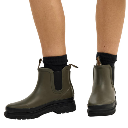 Green - Lifestyle - Ilse Jacobsen Womens-Ladies Plain Chelsea Boots