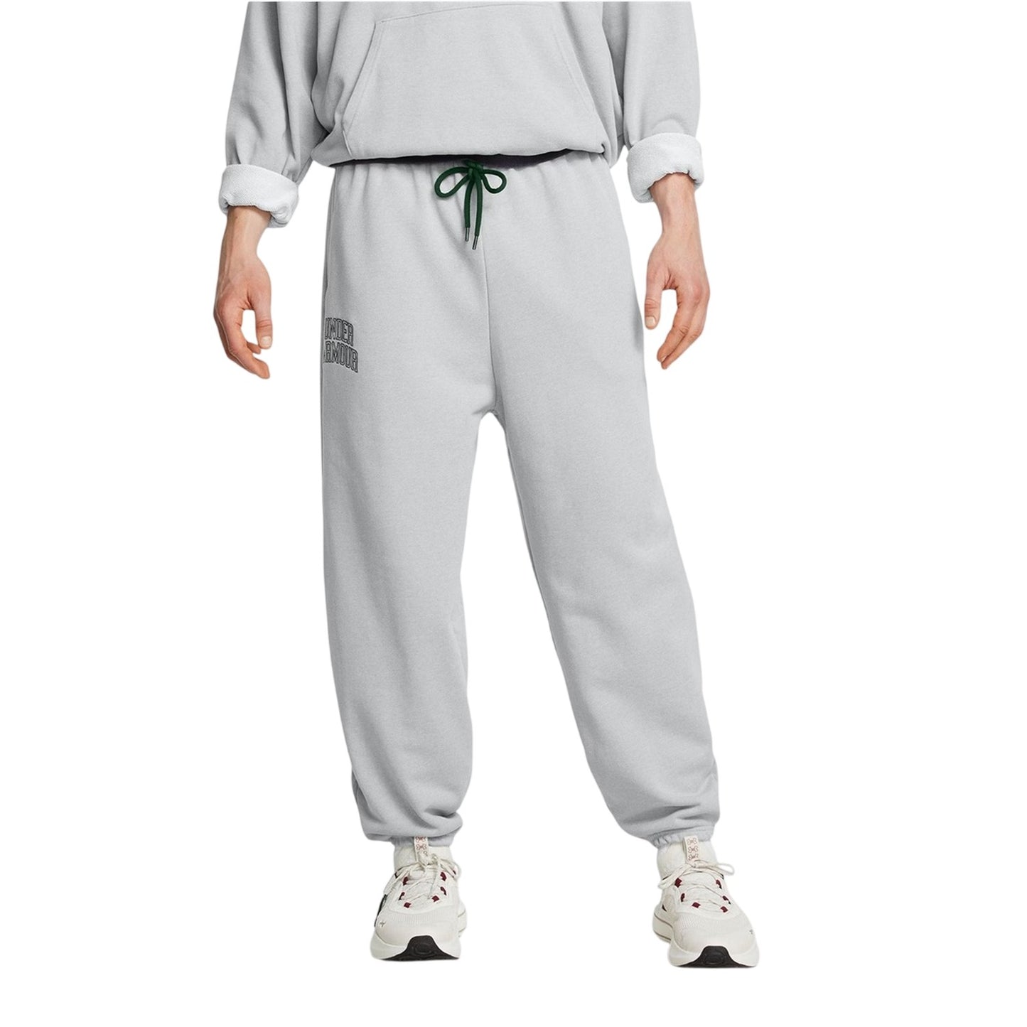 Grey - Side - Under Armour Unisex Adult Joggers