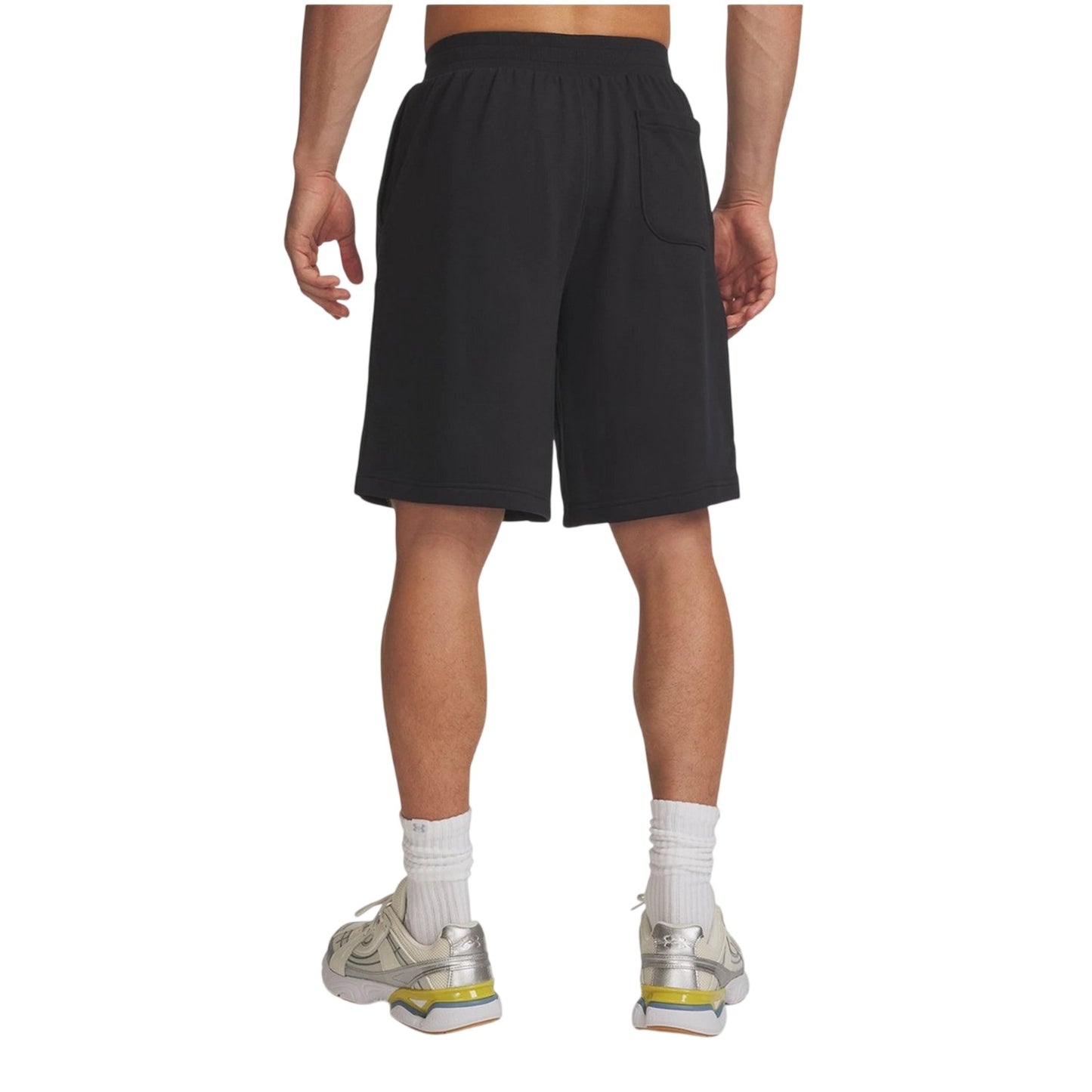 Black - Back - Under Armour Mens Rival Logo Shorts