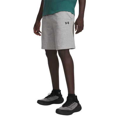 Gray Dawn-Black - Front - Under Armour Mens Rival Logo Shorts