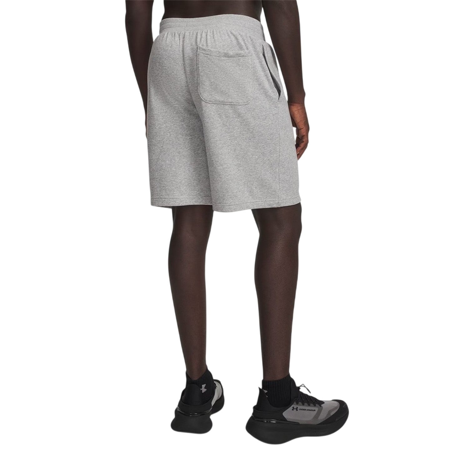 Gray Dawn-Black - Back - Under Armour Mens Rival Logo Shorts